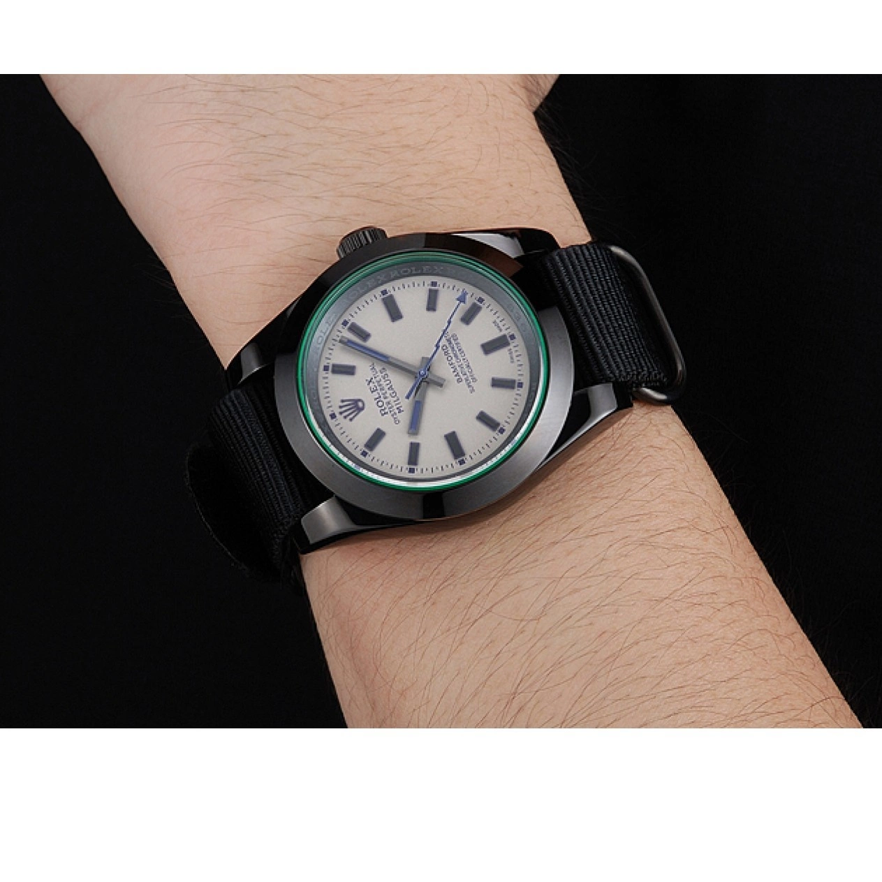 Good Copy Rolex Watches Bamford Nylon Milgauss Strap Black 622000 Rolex 0815